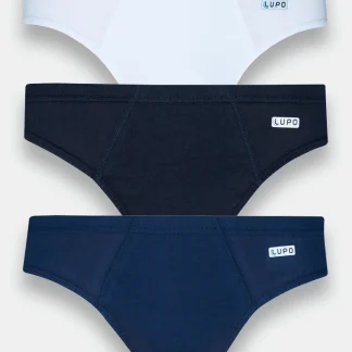 Kit 3 Cuecas Slip Adulto Algodão