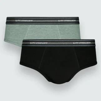 Kit 2 Cuecas Slip Adulto Com Elastano