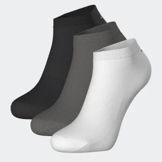 3 pares de meias invisíveis com bordado