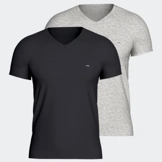Pack 2 t-shirts lisas em Algodão
