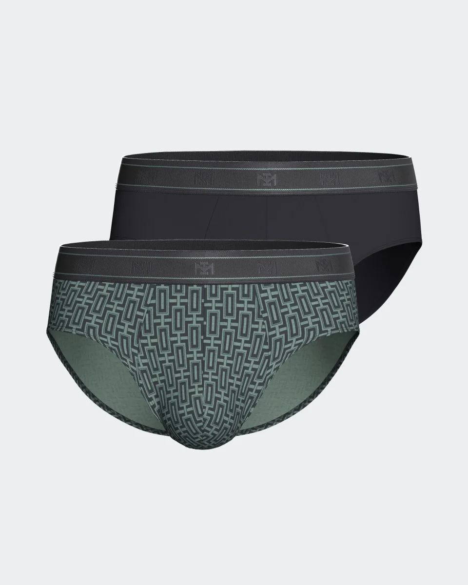 Pack 2 slips de homem em Algodão Modal