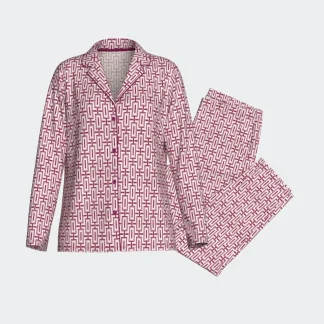 Pijama de mulher com botões em Algodão Modal