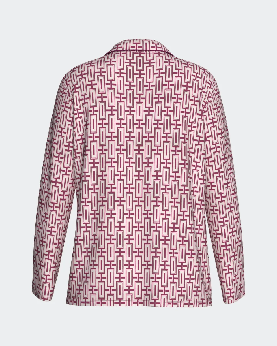 Pijama de mulher com botões em Algodão Modal - Image 3