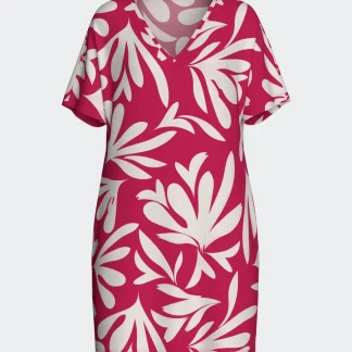 Camisa de dormir com estampado floral em Lyocell