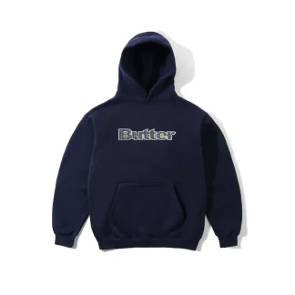 Butter Goods Plaid Logo Applique Pullover Hoodie