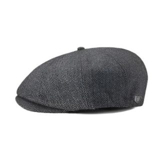 BRIXTON Brood Snap Cap - GREY/BLACK